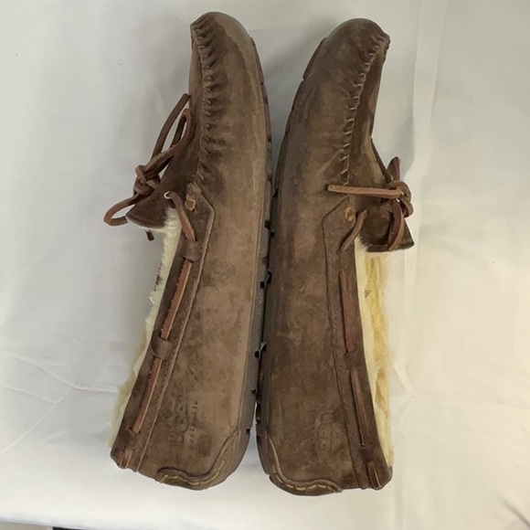 UGG SLIP ONS AUTHENTIC! Brown suede women’s size 8 - Picture 5 of 12